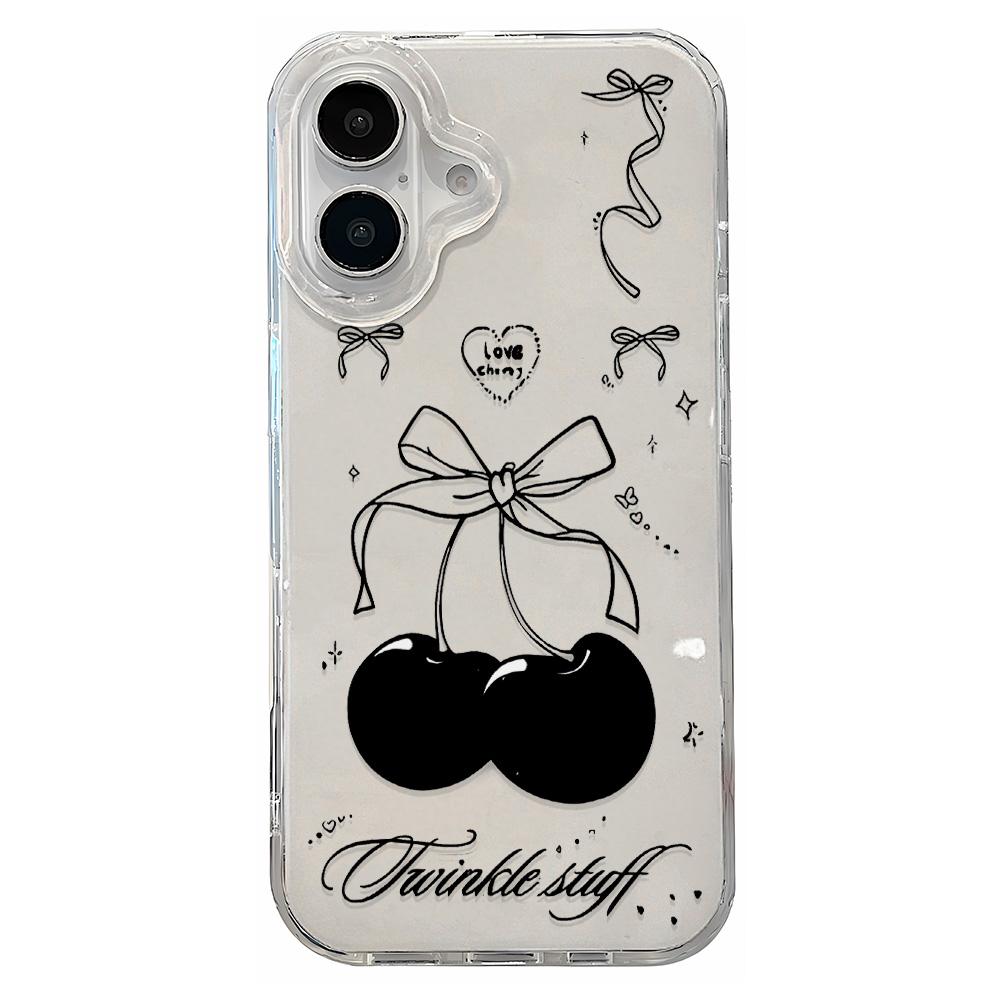 Capa de Telefone Pintada para iPhone 12 13 15 16 iPhone 16 12 13 14 15 Pro 14 15 16 Pro Max Cobertura À Prova de Choque Anti-Impressão Digital Estilo Fresco Capa Protetora