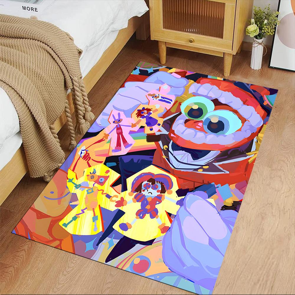 Colorful Cartoon Characters Floor Mat Perfect for Bedrooms Outdoor Living Rooms Balcony Antislip Carpet Office Home Decor