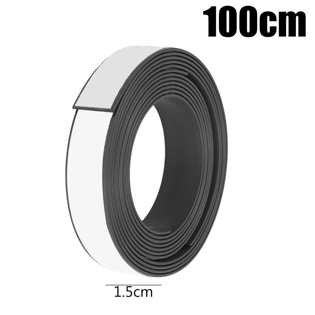 Self Adhesive Strong Magnetic Tapes Strips Flexible Sticky Magnet Tapes for Fridge Whiteboard Cuttable DIY Crafts Fixing Tools