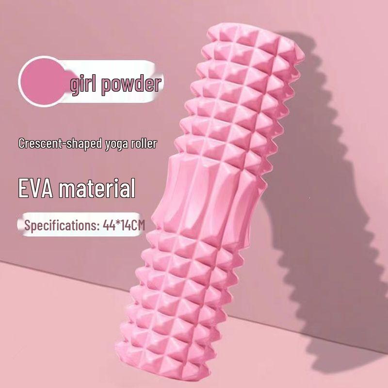 Foam Roller for Muscle Massage, Relaxation, Slimming Legs, Yoga, Beginner Fitness, Wolf Teeth Design.