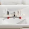 Countertop Storage Rack, No-Drill L-Shaped Corner Shelf, Drainable Moisture-Proof Bathroom Organizer, Space-Saving Shelf for Kitchen Bathroom
