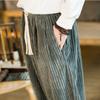 Oversized Pants Tradition Casual Autumn Wide-leg Trousers Harajuku Corduroy Streetwear Straight Pants Male Elastic Waist Loose