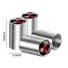 4Pcs Metal Car Wheel Tire Valve Caps Stem Case Cover Accessories For Mitsubishi 9 Ralliart X EX ASX Colt Outlander Pajero Lancer