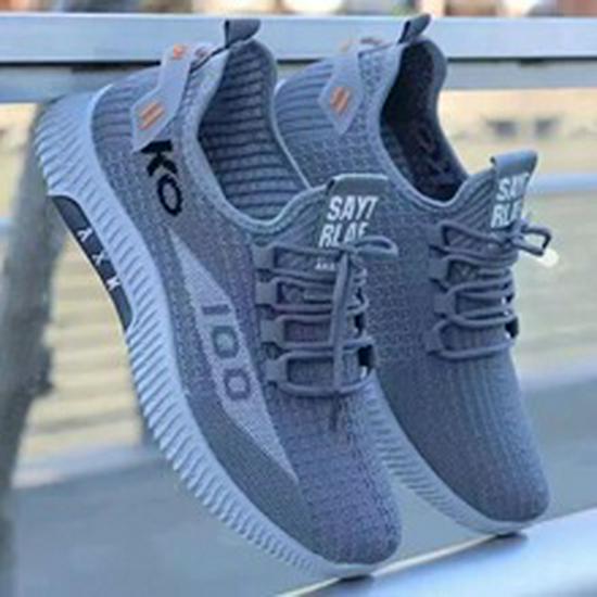 Frühling/Sommer 2024 Trendige Koreanische Atmungsaktive Mesh-Freizeit-Sportschuhe mit Weicher Sohle für Herren