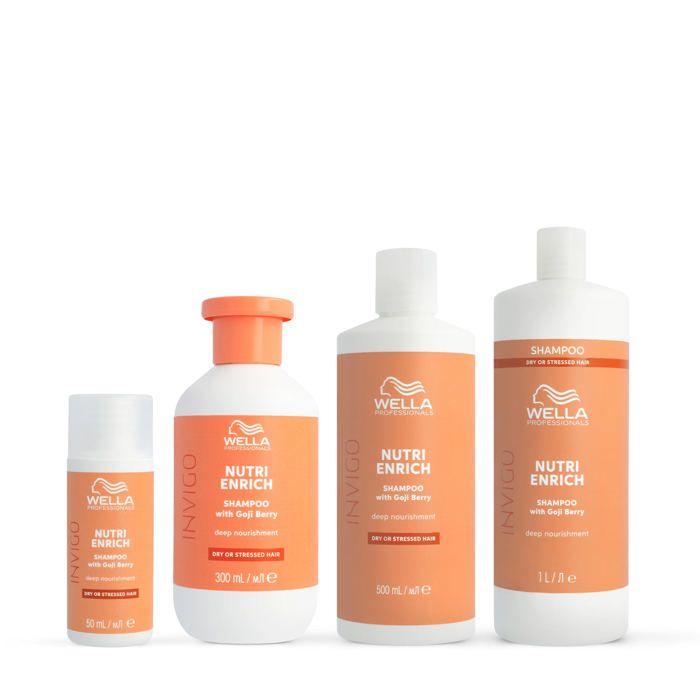 Wella Professionals Invigo Nutri Enrich Shampoing nourrissant pour cheveux secs ou fragilisés 1L