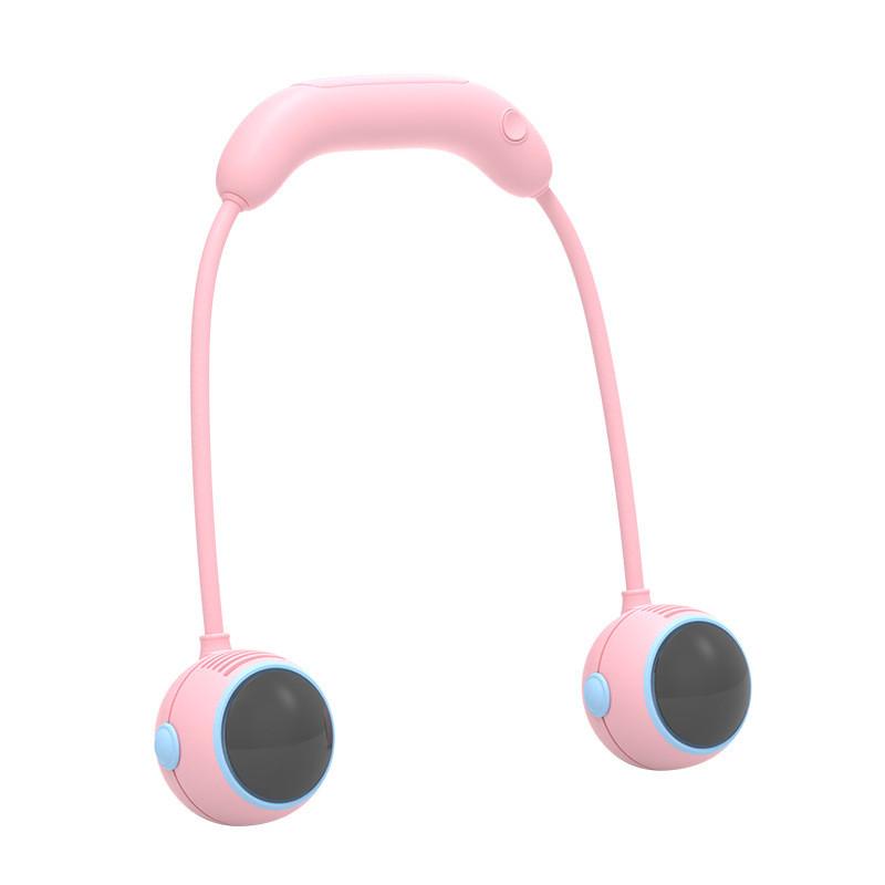 Portable Neck Fan With 1200mah Battery Usb Rechargeable Personal Bladeless Fan For Travel
