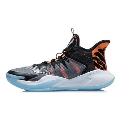 Li Ning Storm 2021 Fabric Synthetic Leather TPU Shock Absorption Non-Slip Wear-Resistant Breathable Support Mid-Top Basketball Shoes ABFR007-2