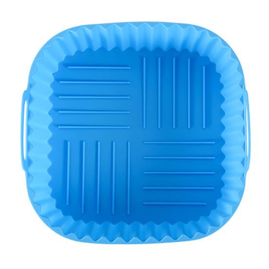Square Air Fryer Liner Silicone Baking Mat 6.7 Inch Non-Stick Oven Safe Tray BPA-Free Air Fryer Basket for Even Cooking