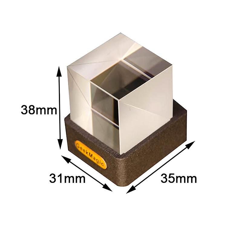Cube Photo Display Holographic Desktop Smart Weather Station Digital Clock With Gif Animations Album