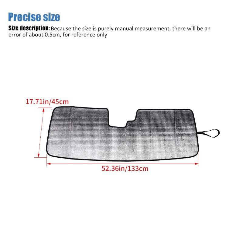 Car Front Windshield Sunshade Window Shade Foldable Sun Visor Cover Fit For Ford Bronco 2021 Up Car Interior Accessories,1 pcs