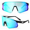 Спортивні Чорні Матові Дзеркальні Синя Стрічка A-Fit Чоловічі Сонцезахисні Окуляри, Лінза, Дзеркало, AF-806-C3