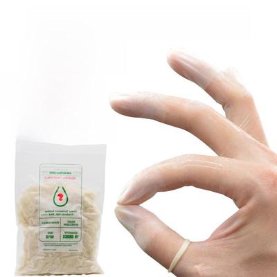 Ultra-Dünne Transparente Mattierte Fingerlinge - Einweg, Puderfreie Gummi-Fingerschutz