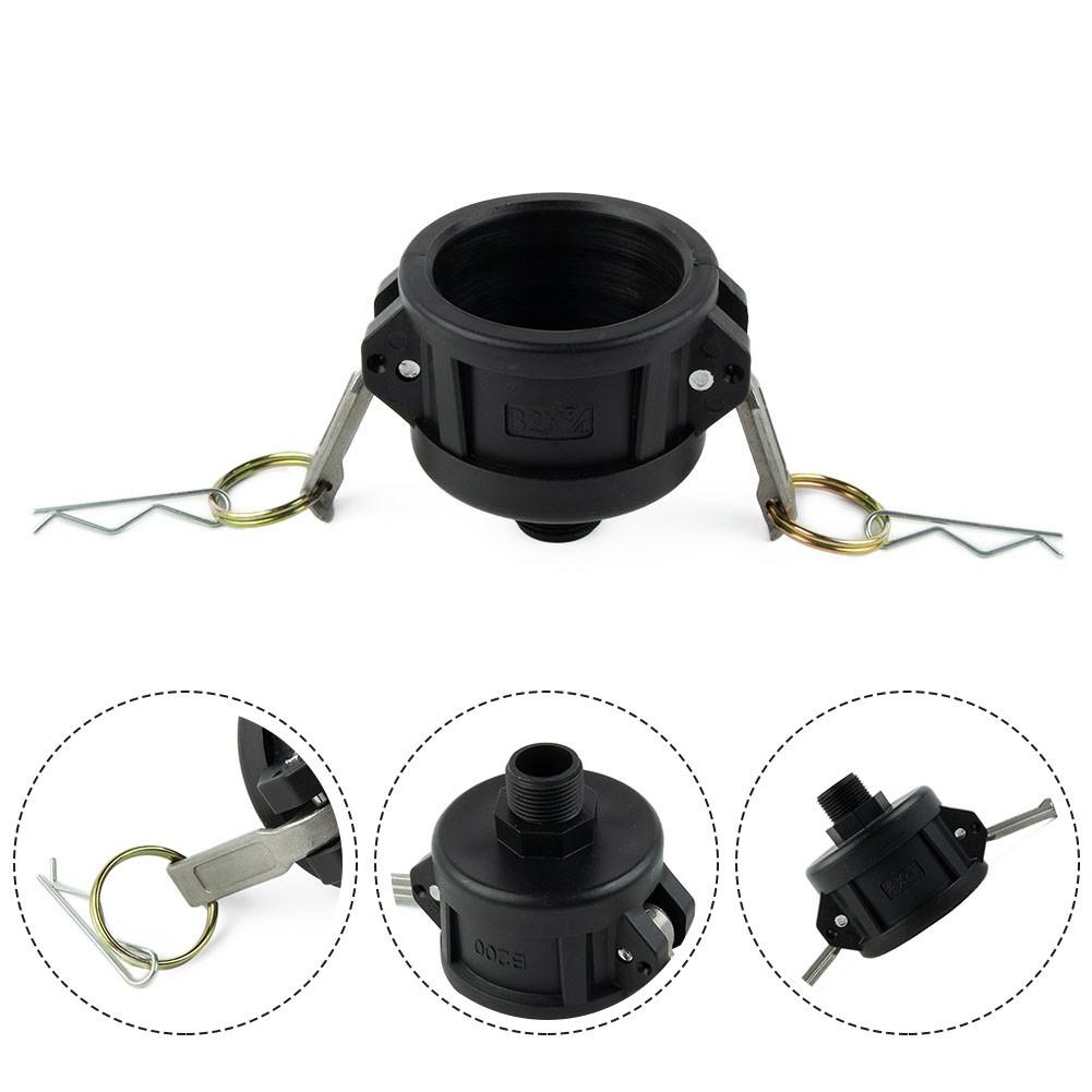 275 330 Gallon IBC Tote Water Tank Drain Adapter 2"Cam Lock for Garden Hose 3/4"