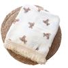 Baby Blankets Muslin Swaddle For Newborn Fringe Double Layer Cotton Summer Blanket Bed Comforter Infant Baby Stuff Bebe