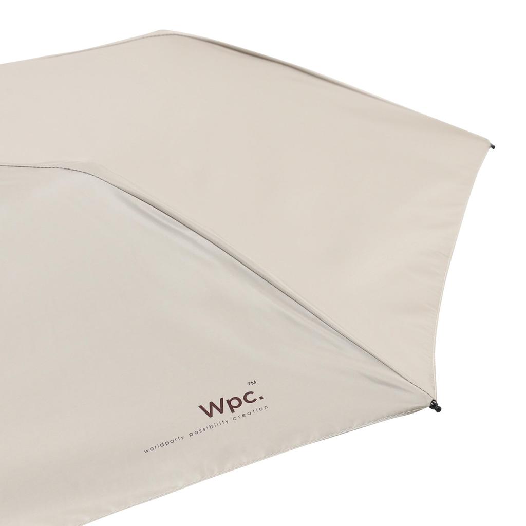 Francfranc Lightweight Solid Folding Beige for Both Sunny and Rainy Umbrella, 50cm, (Suitable Weather)