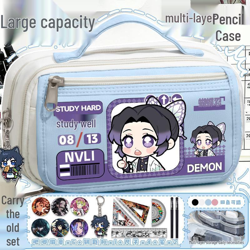 Demon Slayer Mitsuri Kanroji Large Capacity Pencil Case for Students