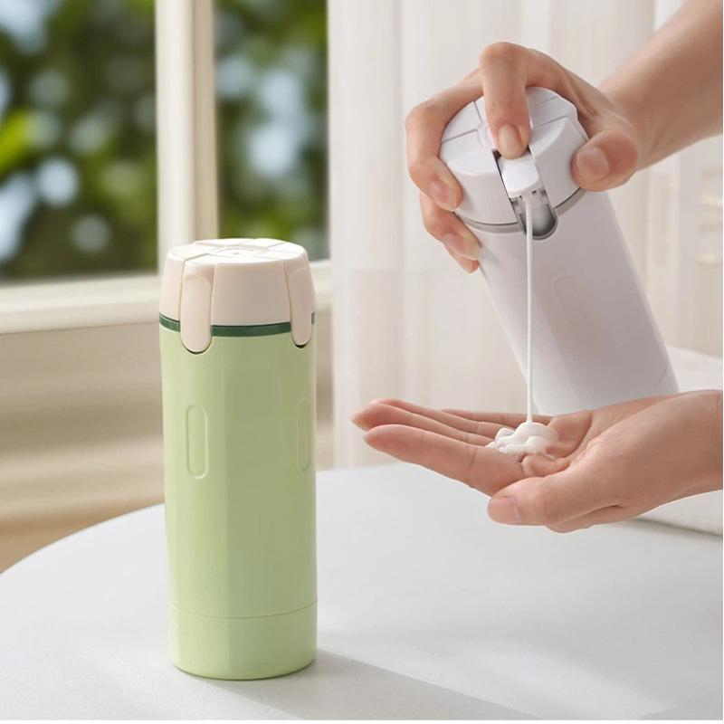 4-in-1 Shampoo Bottle Portable Cosmetics Lotion Bottle Storage Bottle Travel Separate Bottle Shampoo Bath Gel Separate Bottle