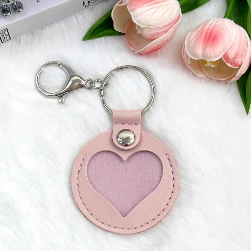 Leather Pet Hair Memorial Keychain Case: Cat & Dog Hair Keepsake Hanger