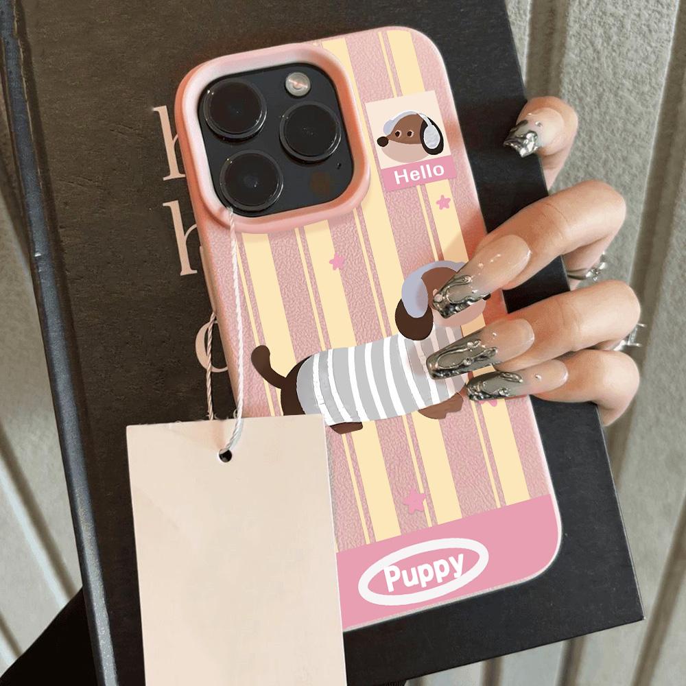 Pouzdro na telefon pro iPhone 11 13 16 Pro Max iPhone XR XS Max 14 15 Pro Max 12 13 Pro Max 16 Plus 13 Pro 14 Pro Cartoon Painted Macaron Colors