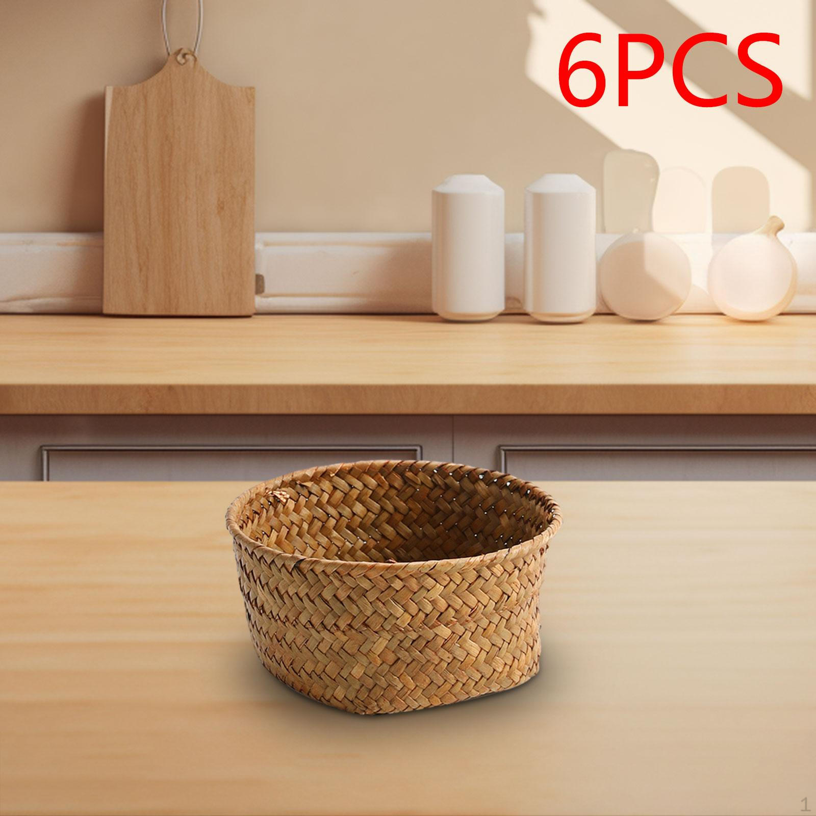 

Декоративная корзина для хранения украшений, портативный домашний органайзер для фруктов 6pcs S