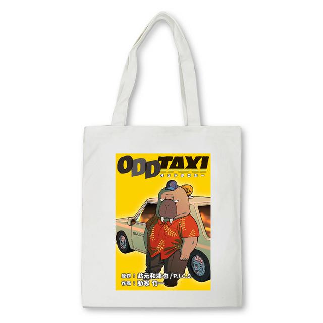 Cute Odd Taxi Anime Printing Shopper taška Ženy Estetická grafika Taška přes rameno eco Vysokokapacitní taška plátěná taška Bolsas