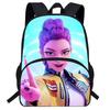 Hunters Demon Kpop Cartoon School Backpack Durable Material Anti Shock Students
