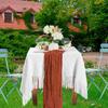90x180/300cm Gauze Tablecloth Vintage Cheesecloth Table Setting Table Runners  Beach Wedding