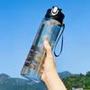 800ML Straw Water Bottle Cherry Blossom Large Capacity Sports Water Bottle, Suitable for Outdoor Activities