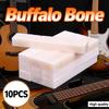 10pcs Acoustic Guitar Pins Saddles Replacement Buffalo Bone Classical Guitar Bridge Nuts Lightweight  for LP Folk Guitar