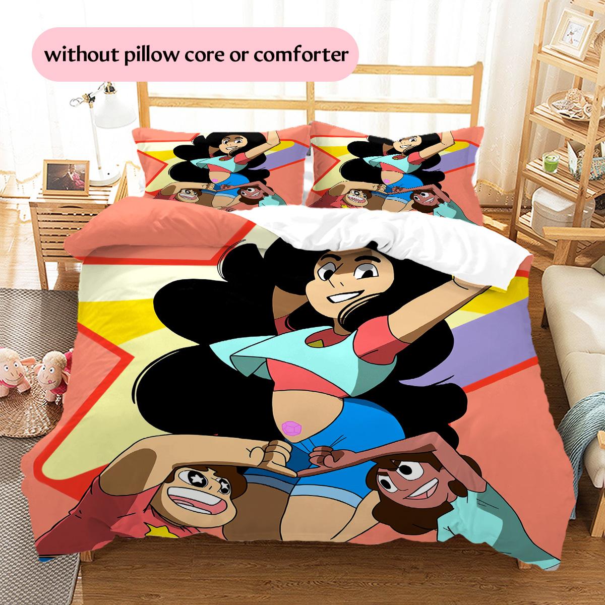 

Regular Show Pattern Bedding Quilt Set Home Decoration Gift (1 * duvet cover + 2 * pillowcase without core) 135x200cm