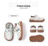 Babu Dou 2025 Summer Closed-Toe Sandals for Boys & Girls - Toddler Walking Shoes