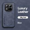 KEYSION Luxury Retro PU Leather Phone Case for Redmi Note 15 Pro + 5G Silicone+PC Shockproof Phone Cover for Redmi Note 15 4G 5G