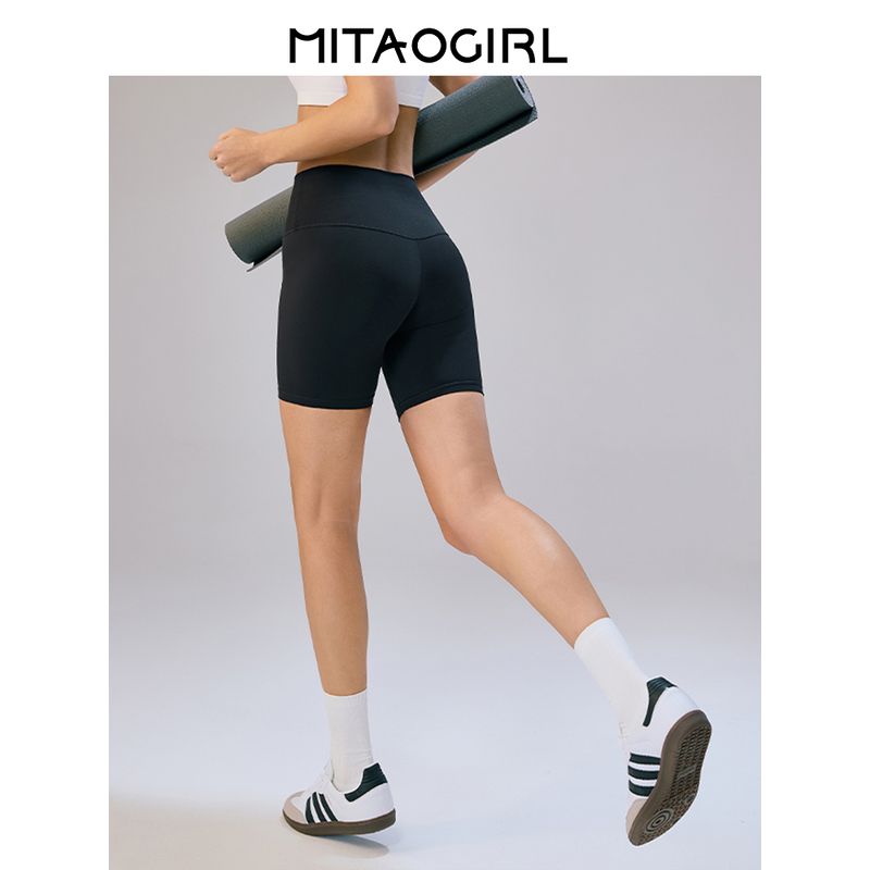 Mitaogirl Kendall Style No Size Sports Shorts Women Cycling Short-Length Pants Peach Hip Yoga Fitness Shorts