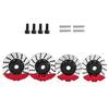 Set Of 4 Wheel Wheel Hubs And Brake Disc For 1/10 Remote Control Cars Adding Realism And Performances