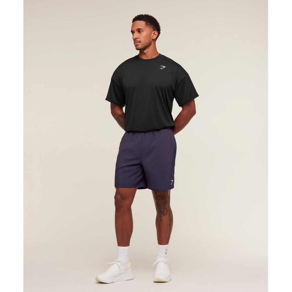 Gymshark Arrival 7  Shorts Midnight Purple A2a1l Pcdy