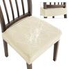 Leaf Pattern Chair Seat Cover Waterproof Solid Colors Anti-dirty Chair Slipcover Removable Anti-slip Elastic Seat Protectors
