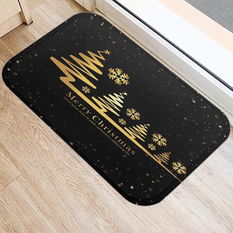 Χαρούμενα Χριστούγεννα και Πρωτοχρονιά διακόσμηση πατάκι πόρτας εισόδου διακόσμηση σπιτιού σαλονιού διάδρομος μπάνιου αντιολισθητικό πατάκι