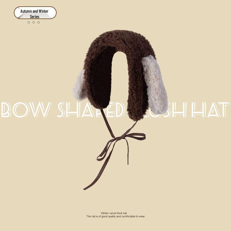 Korean Style Cute Puppy Plush Earmuffs: Women's Winter Windproof Ear Warmers