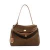 Dames Gevroren Koeienhuid Schoudertas Vrouwelijke Luxe Designer Draagbare Handtassen Dames Werk Pendelen Retro Zachte Koeienhuid Tassen