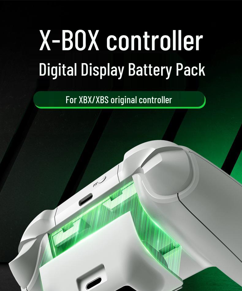 Xbox Series X/S Rechargeable Wireless Controller Battery Pack 1400mAh with Digital Display