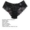 Women Panties Low Waist Hollow Out Lace Good Breathability Solid Color Briefs Slim