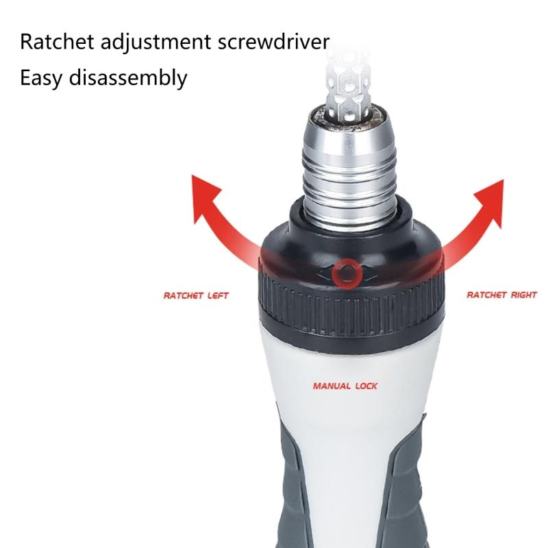 Ratcheting Telescopic Screwdriver Double Purpose Magnetic Ratcheting Screw Driver Adjustable Rod Length Hand Tool
