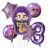 Kpop Demon Hunters Children's Birthday Party Decoration Ball Number Digit 1-9 Balloon Set Baby Shower Party Supplies Gift Toy