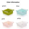 2Pcs Durable ABS Storage Rack Sliding Kitchen Refrigerator Fridge Shelf Holder Storage Box Home Supplies