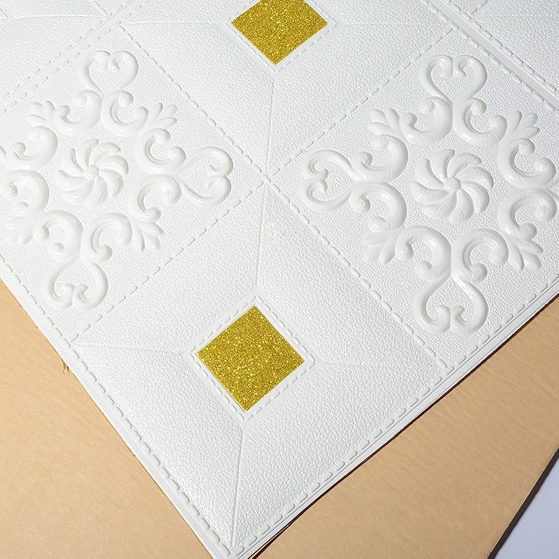 7 Color 3D Stereo Wall Stickers Self-adhesive Ceiling Bedroom TV Background Decorative Stickers