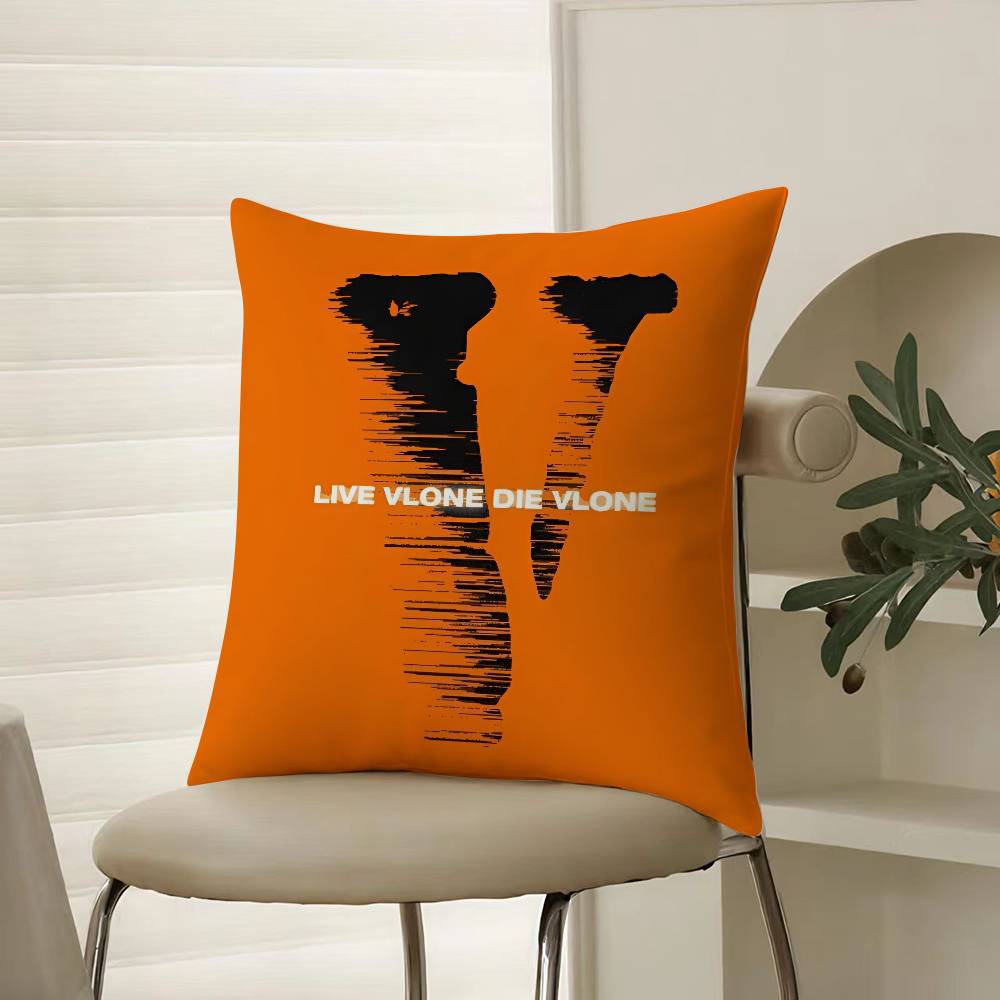Naruto Street Culture Print Vlone Pillow Case Comfort Sofa Bed Silky elegant Invisible zipper Decorative cushion cover