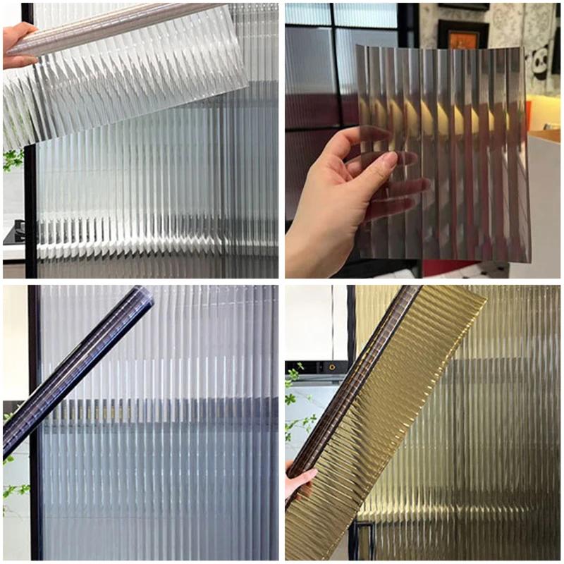 3D Self-adhesive Glass Film Translucent Kitchen Sliding Doors Decor Windows Cabinets Stickers Partitions Frosted Anti Perspect