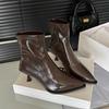 Autumn Design Pointed Toe Women Ankle Boots Sexy High Heels Pointed Toe Shoes Modern Short Botas Para Mujer