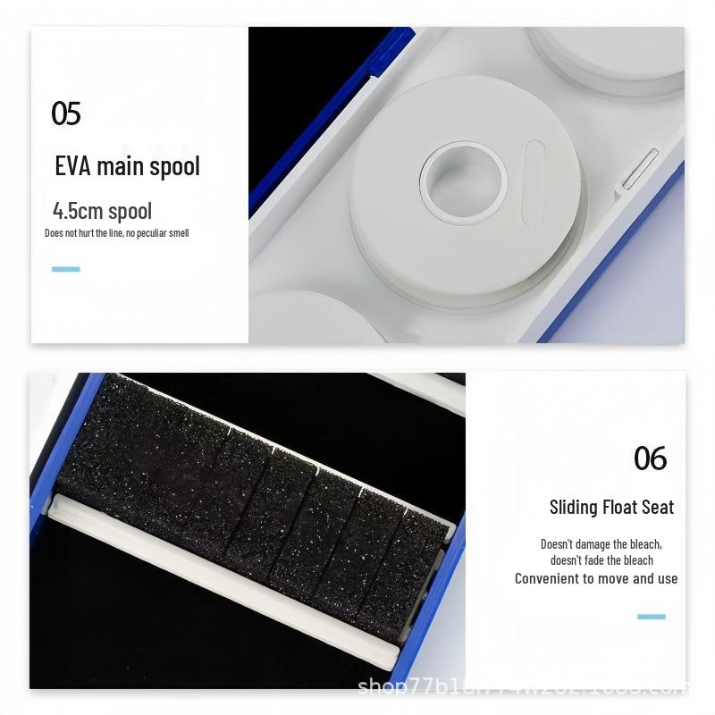 Multifunctional Double-layer Fishing Tackle Box: Leader, Float, and Pole Storage