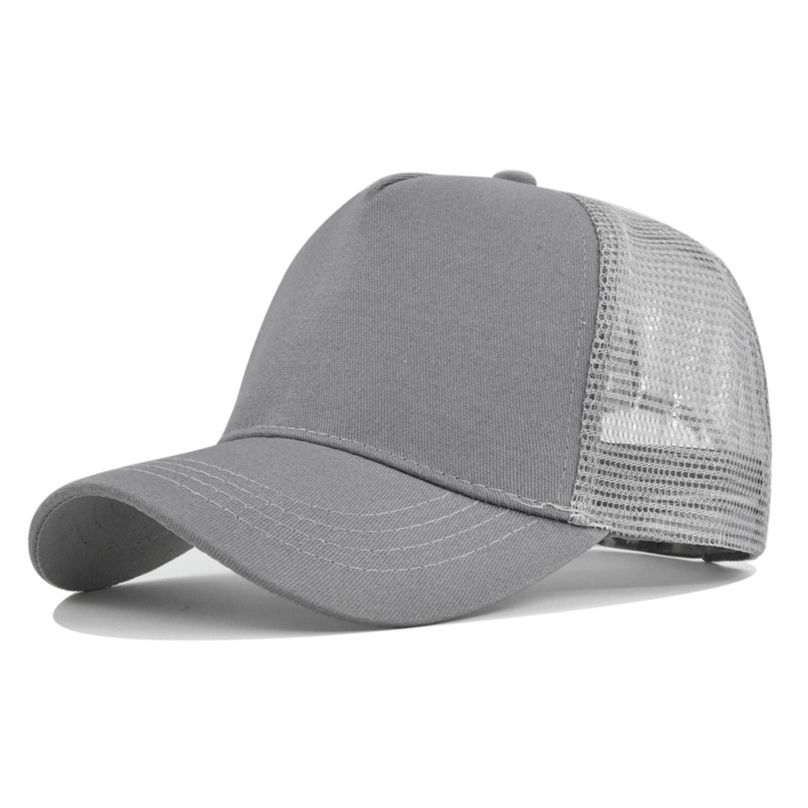 

Outdoor Summer Baseball Cap Large Brim & Breathable Casual Baseball Hats for Mountaineering Traveling светло-серый
